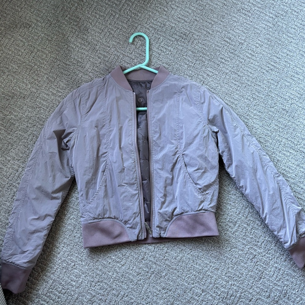 Lululemon 4 Non-Stop Bomber Reversible chrome